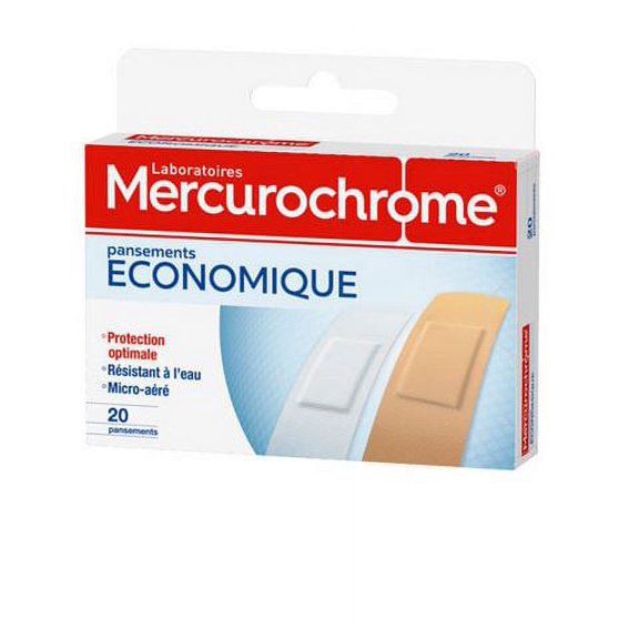 Mercurochrome Economic Plasters 20 Plasters