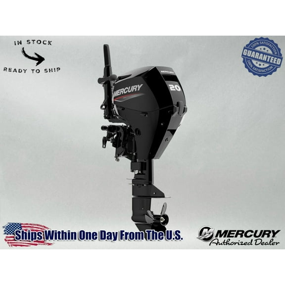 Mercury 20hp EFI Tiller FourStroke Outboard Motor, 15" Shaft Model ME 20 EH 4S