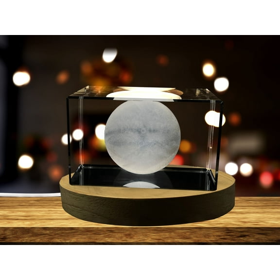 Mercury 3D Engraved Crystal Novelty Decor Clear - AB Crystal Collection