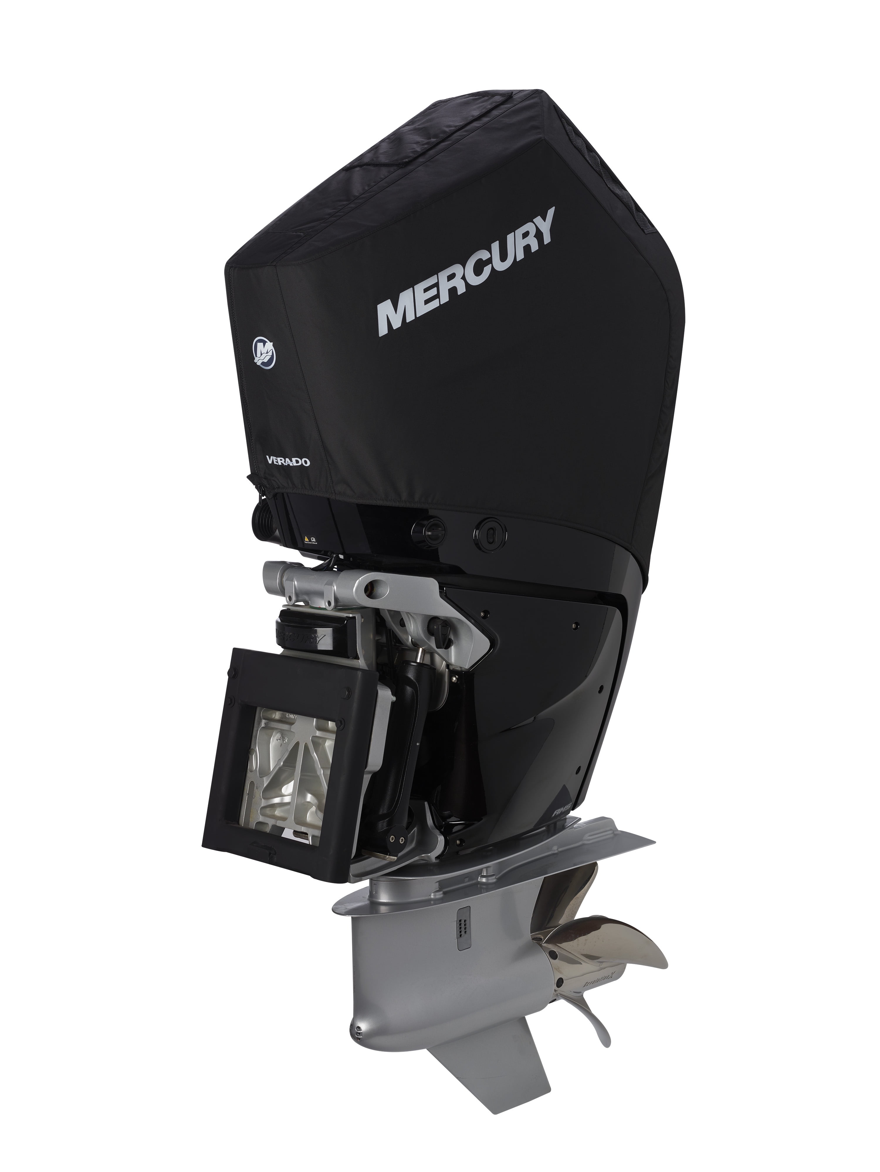 Mercury 8M0228526 5.7L V10 400hp Outboard Vented Splash Cover, Black
