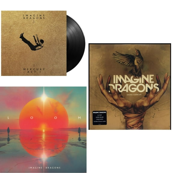 Mercury Act 1 & Loom (Translucent Coke Bottle Green LP Vinyl) & Smoke + Mirrors (Deluxe Edition)