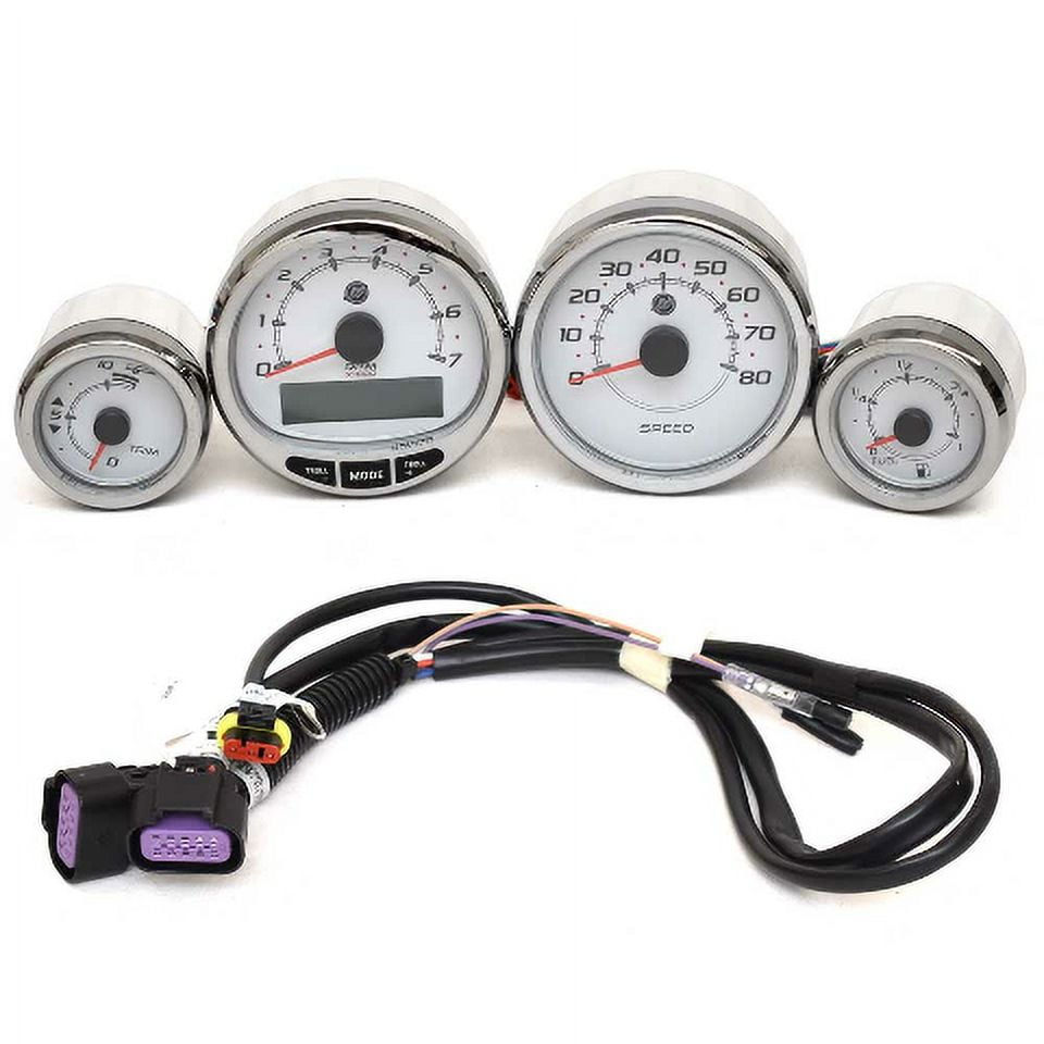 Mercury Boat Gauge Set w/ Tachometer Speedometer Trim Fuel (4 Piece