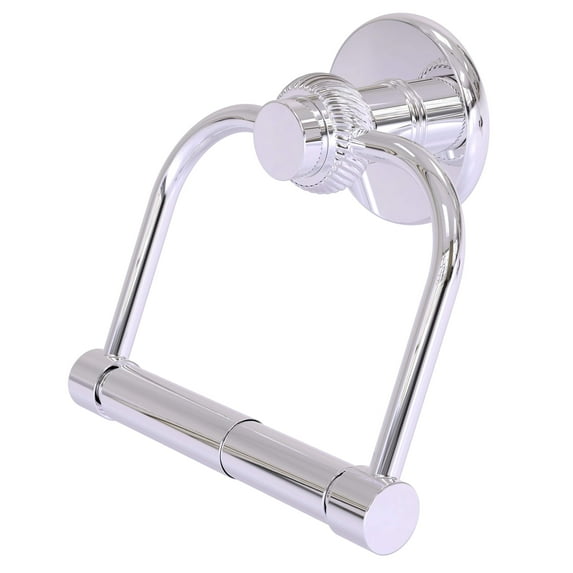 Mercury Collection 2 Post Toilet Tissue Holder with Twisted Accents in Polished Chrome