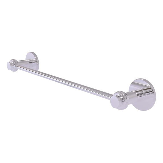 Mercury Collection 30-in Towel Bar with Twist Accent in Polished Chrome
