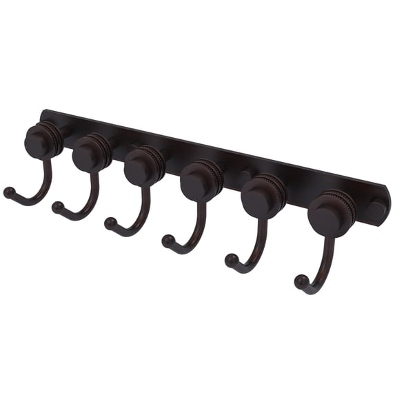 Mercury Collection 6 Position Tie and Belt Rack - Venetian Bronze / Dotted