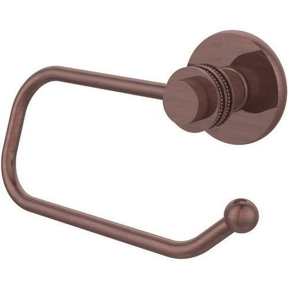 Mercury Collection Euro Style Toilet Tissue Holder with Dotted Accents in Antique Copper