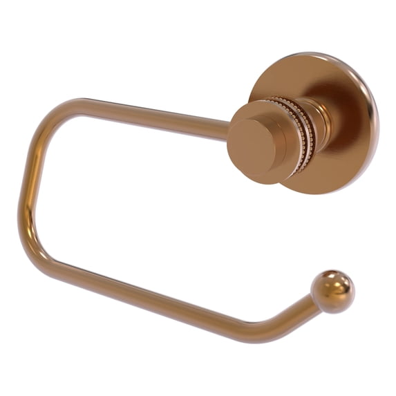 Mercury Collection Euro Style Toilet Tissue Holder with Dotted Accents in Brushed Bronze