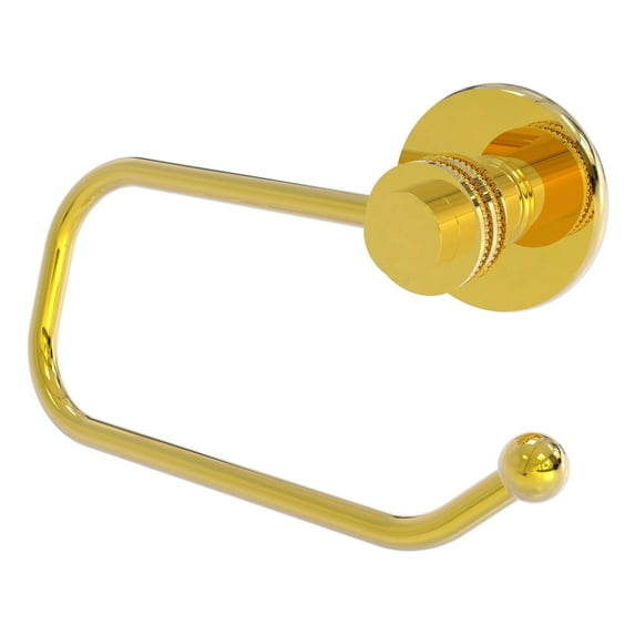Mercury Collection European Style Toilet Tissue Holder - Polished Brass / Dotted