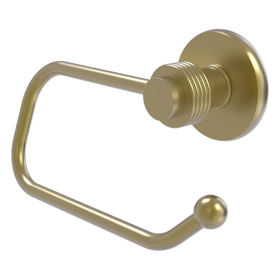 Mercury Collection European Style Toilet Tissue Holder - Satin Brass / Grooved