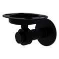 thumbnail image 1 of Mercury Collection Tumbler and Toothbrush Holder with Groovy Accents in Matte Black, 1 of 10