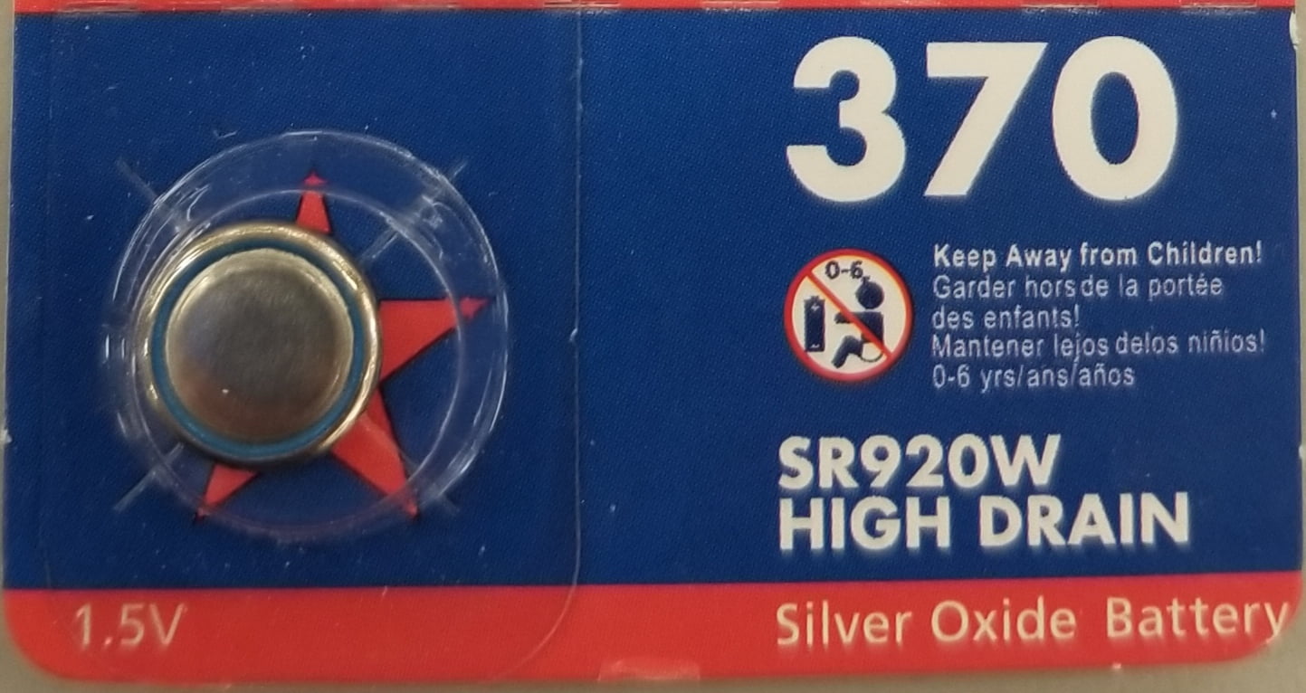Mercury Free Silver Oxide Bat 370