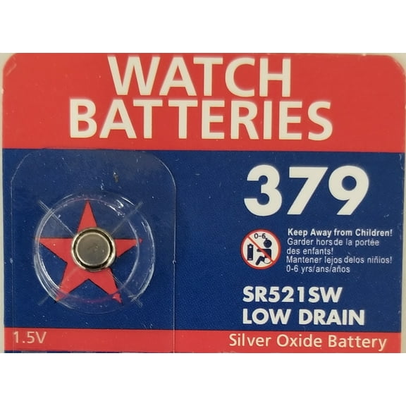 Mercury Free Silver Oxide Bat 379