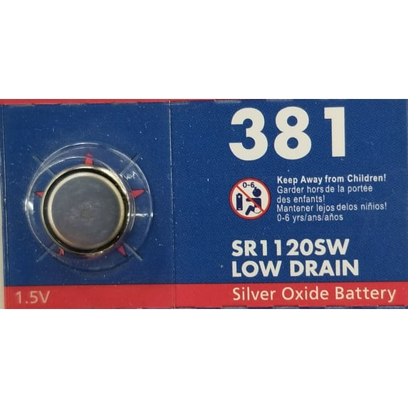 Mercury Free Silver Oxide Bat 381