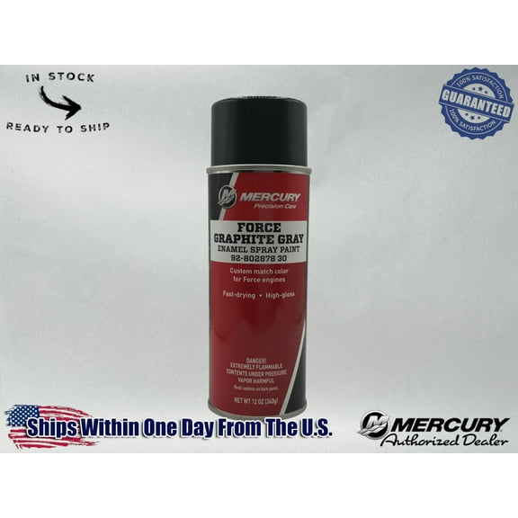 Mercury Genuine OEM Authentic Graphite Grey Spray Paint 12 OZ 92-80287830