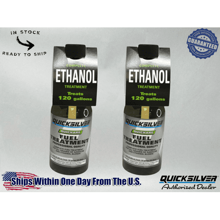 Mercury Genuine OEM Authentic Quickare Fuel Treatment 12 oz 92-8M0047920 2 Pack