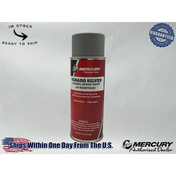 Mercury Genuine OEM Authentic Silver Spray Paint 12 OZ 92-802878020