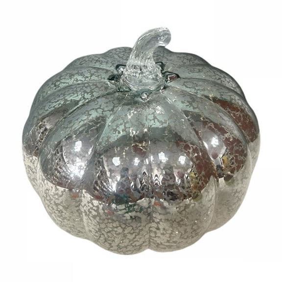 Mercury Glass Light up Pumpkin Light with Timer, with Led Lights Inside,Battery Operated Led Pumpkin Light,Ideal for Halloween Fall Decoration, Thanksgiving Rustic Deco