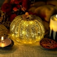 thumbnail image 1 of Mercury Glass Pumpkin Light Halloween Pumpkin Decorations Fall and Thanksgiving Christmas Decor Operated Led Pumpkin Light Thanksgiving Rustic Decor, Xmas Décor, 1 of 6