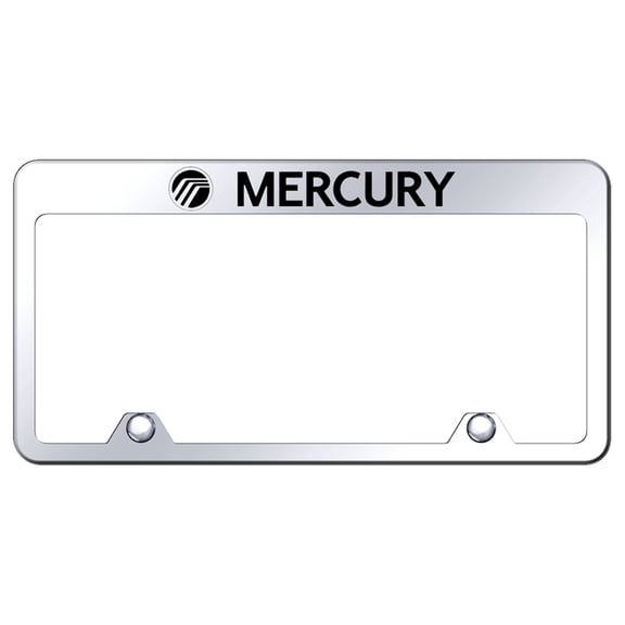 Mercury Laser Etched Logo Stainless Steel Truck License Plate Frame (Chrome)