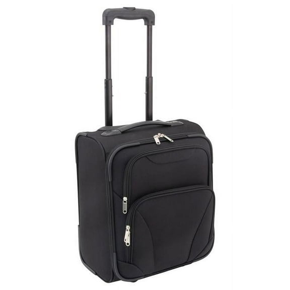 Mercury Luggage Under Seat Roller Bag, Black