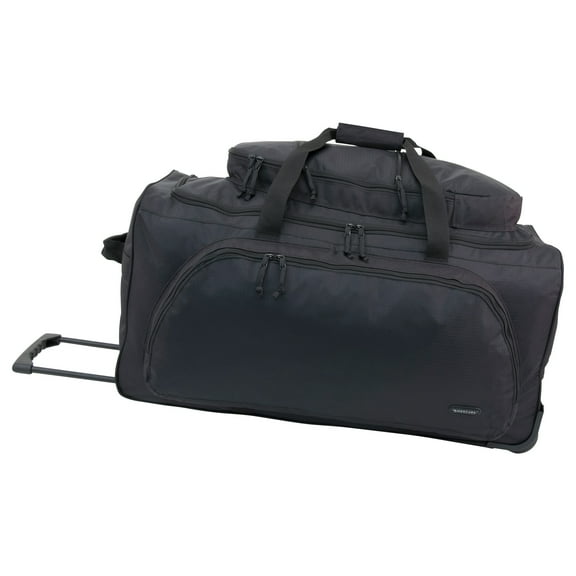 Mercury Luggage Waterproof Wheeled Duffel Bag, Black