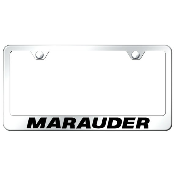Mercury Marauder Laser Etched Logo Stainless Steel License Plate Frame (Chrome)