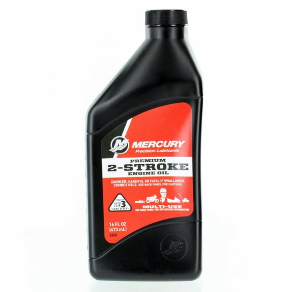 Mercury Marine Quicksilver New OEM Premium 2-Cycle Outboard Oil 16 oz, 92-858020K01