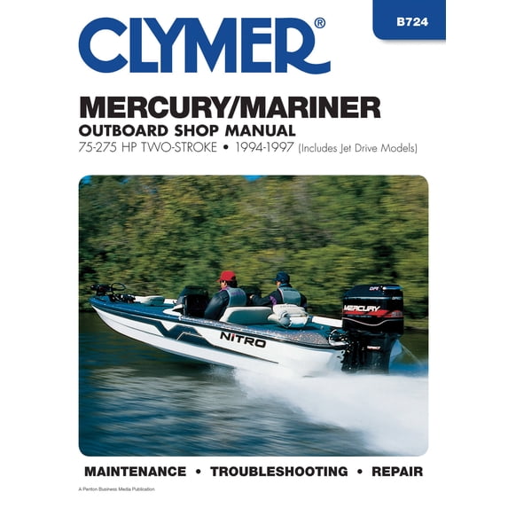 Mercury Mariner 75-275 HP Two-Stroke 1994-97 Outboard Shop Manual : Includes Jet Drive Models (Paperback)