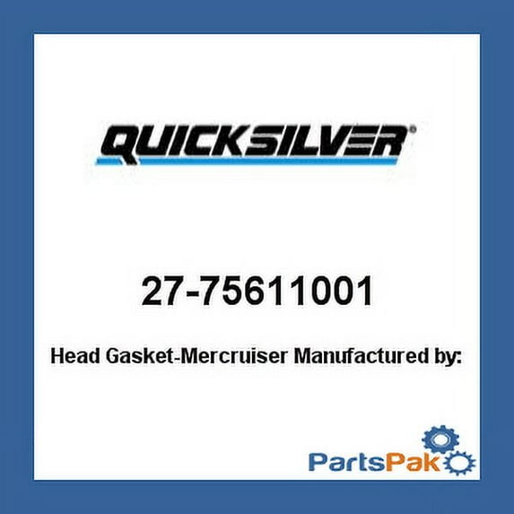 Mercury - Mercruiser 27-75611001 Mercury Quicksilver 27-75611001 Head Gasket-Mercruiser-