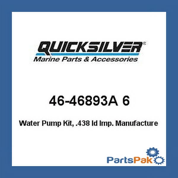 Mercury Mercruiser 4646893A 6 Mercury Quicksilver 4646893A 6 Water