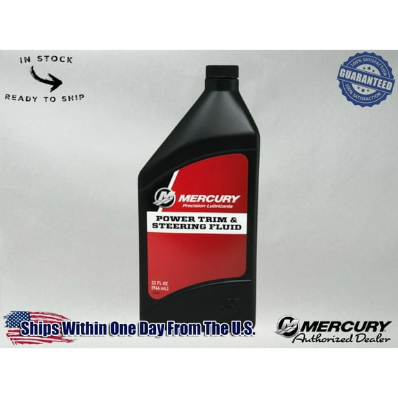 Mercury OEM Power Trim & Steering Fluid Quart 92-858075K01