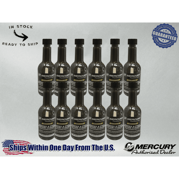 Mercury OEM Quickleen Engine and Fuel System Cleaner 12 oz. 92-8M0047931 12 Pack