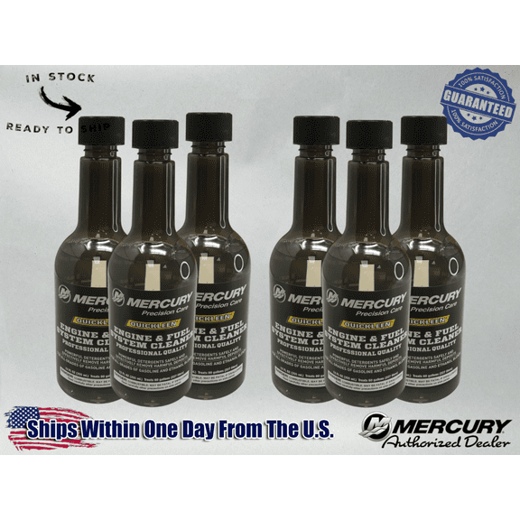 Mercury OEM Quickleen Engine and Fuel System Cleaner 12 oz. 92-8M0047931 6 Pack