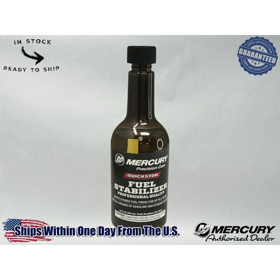 Mercury OEM Quickstor Fuel System Treatment & Stabilizer 12 Oz 92-8M0047932