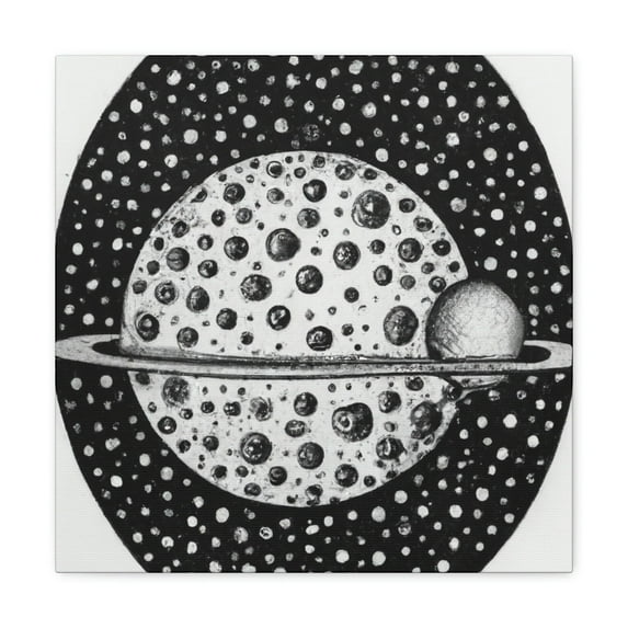 Mercury, Pointillist Style - Canvas