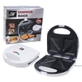 thumbnail image 1 of Mercury Sandwich Maker and Toaster with Non-Stick Surface, White (46781), 1 of 1