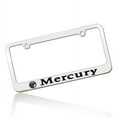 thumbnail image 1 of Mercury Shiny Mirror Chrome Finish Solid Brass Metal License Plate Frame, 1 of 3