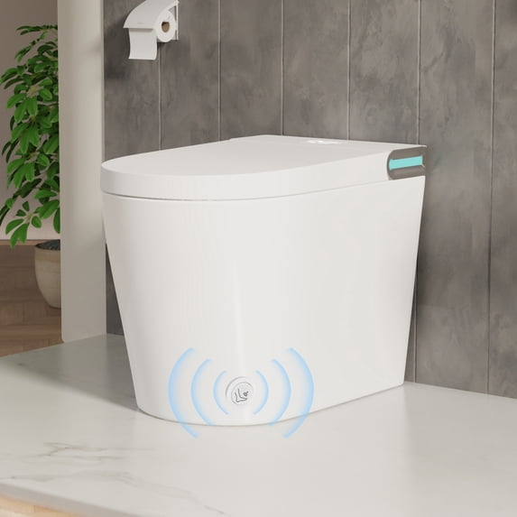 Mercury Smart Toilet with Heated Seat, LED Screen & Night Light for Bathrooms