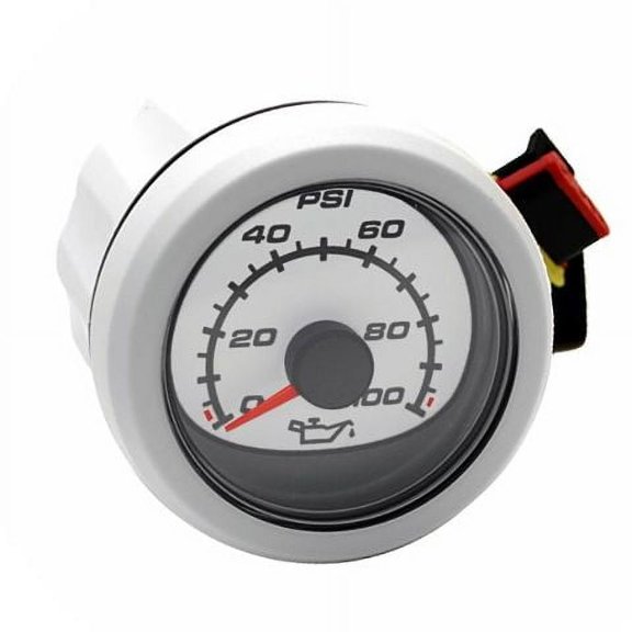 Mercury SmartCraft Boat Oil Pressure Gauge 79-879916K11 | 2 Inch White