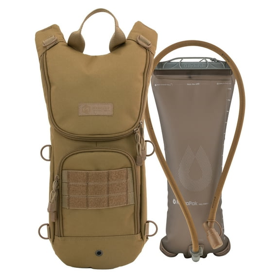 Mercury Tactical Gear Spinter Hydration Pack, Coyote, TAA Compliant