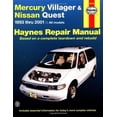 thumbnail image 1 of Mercury Villager & Nissan Quest (93-01) Haynes Repair Manual (Haynes Repair Manuals), 1 of 2