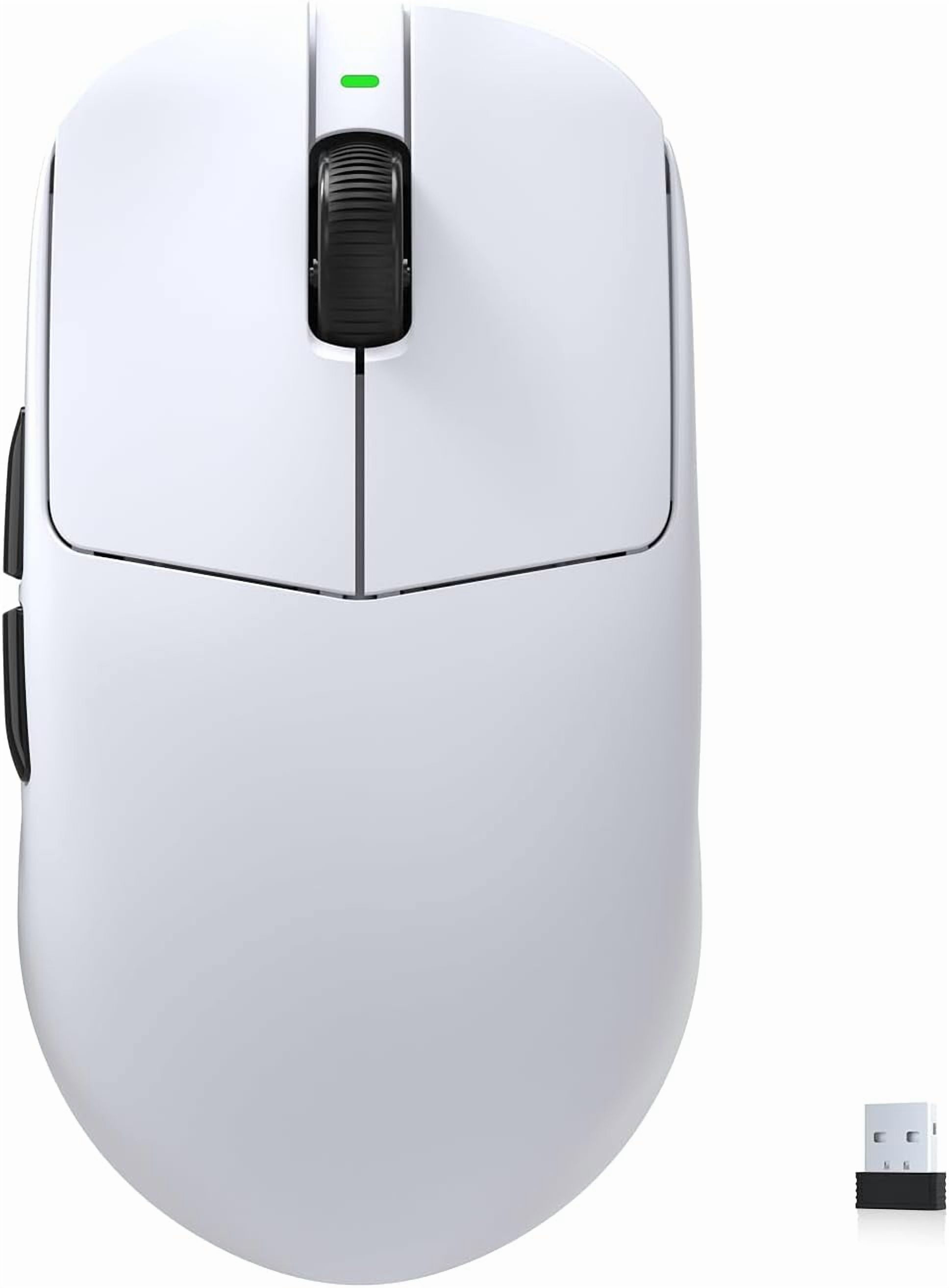 Mercury Wireless Gaming Mouse，41g Ultalight, PAW3395 Sensor, 8K Polling Rate,26000 DPI,5 Programmable Buttons Optical Mice for PC/MAC/Laptop,White