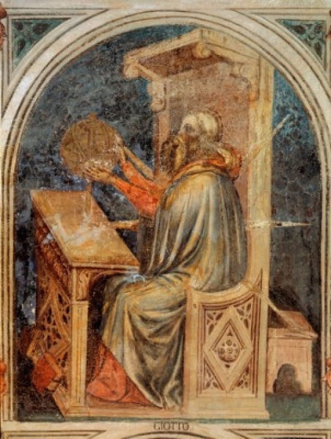 Mercury in Virgo Artist Unknown (Italian) Fresco Palazzo della Ragione Padua Italy Canvas Art - (24 x 36)