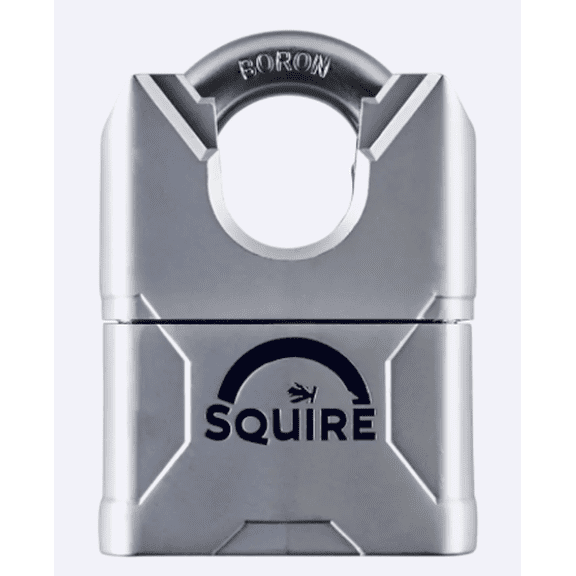 Mercury 50CS Boron Closed Shackle Keyed Padlock | Anti-Pick Cylinder | Squire Mercury 50CS