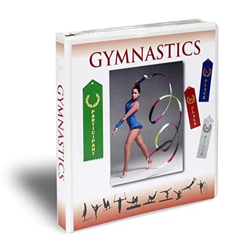 Mercurydean Gymnastics Gift Award Ribbon Binder Organizer Display
