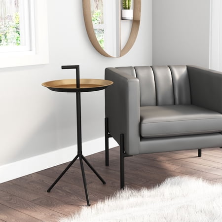 Mercy Accent Table Gold and Black