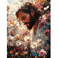 thumbnail image 1 of Mercy Jesus Canvas Wall Art, Modern Divine Print, Bridesmaid Gift Home Wall Decor, 1 of 8