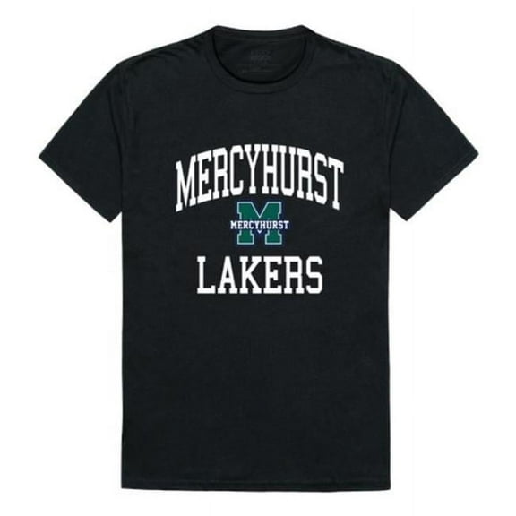Mercyhurst University Lakers Arch T-Shirt, Black - Small