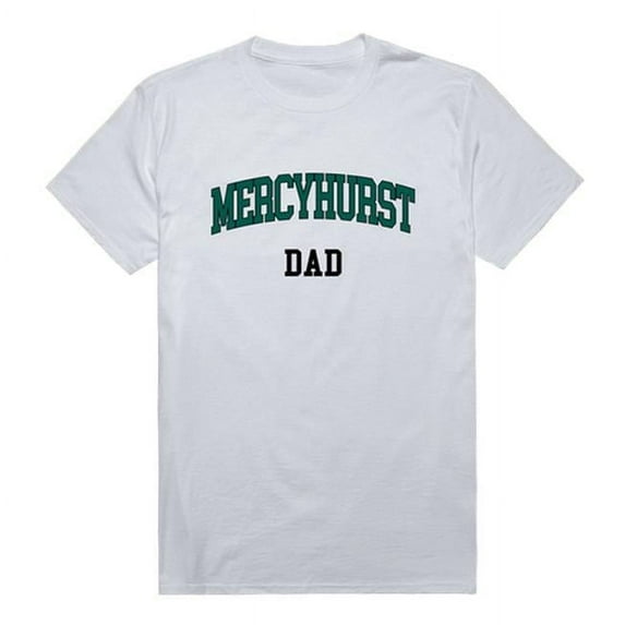 Mercyhurst University Lakers College Dad Short Sleeve T-Shirt, White - 2XL
