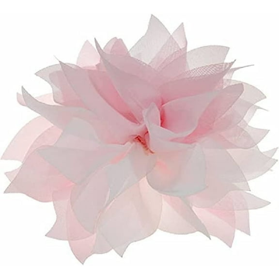 Merdia Lady Peony Pink Silk Brooch for Women, Corsage, Hair Clip